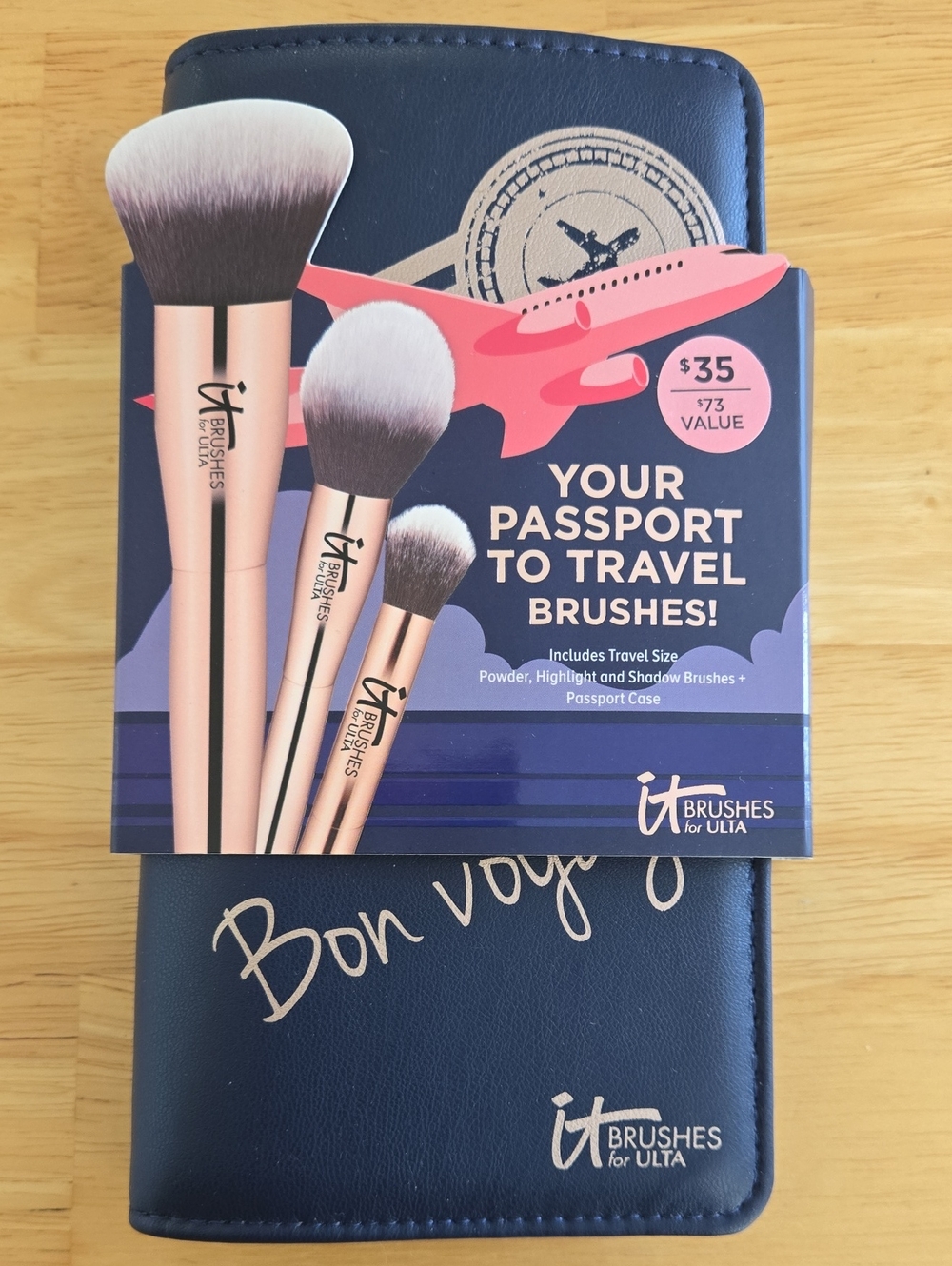 It Brushes For Ulta Beauty - Rose Gold Makeup Brush Set with Black Travel Case